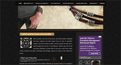 Desktop Screenshot of leather-wristband.net